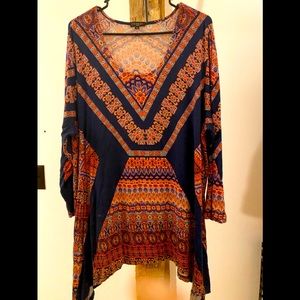 Hannah 2x super cute blue and red shirt <3